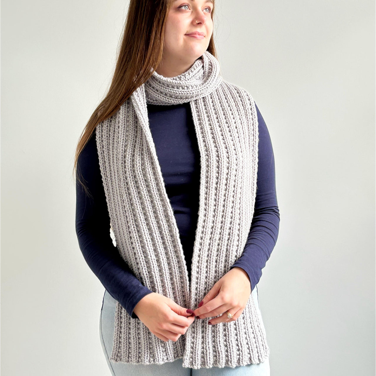 'Beaded Rib’ Scarf