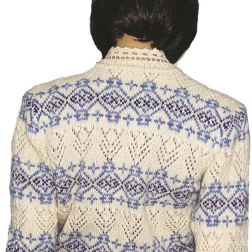 Delft - Fair Isle & Lace cardigan