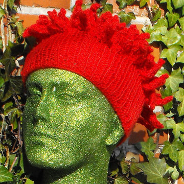 Dahlia Flower Beanie Hat Knitting Pattern - madmonkeyknits.com