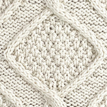 Diamond Heights Cable Blanket