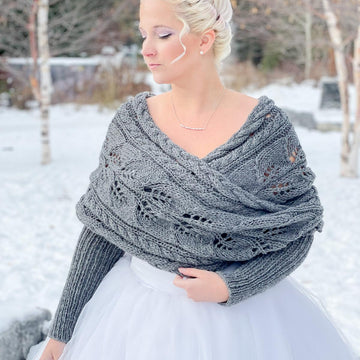Wrapped Up In Cables Sweater Scarf