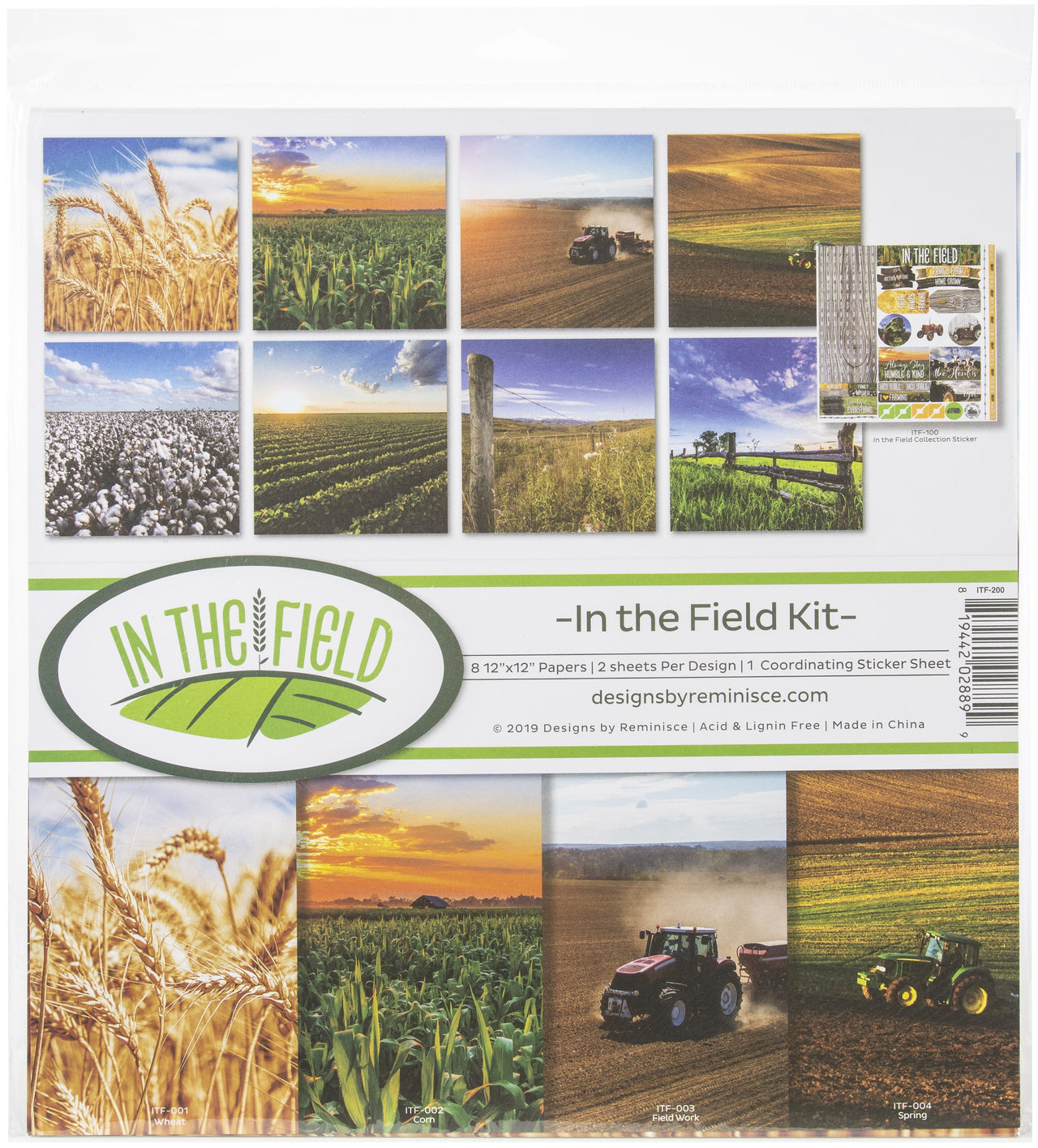 Reminisce Collection Kit 12"X12" - In The Field