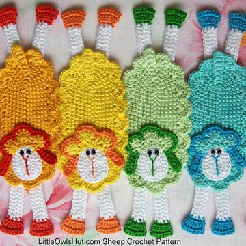 054 Sheep Bookmark or decor Amigurumi