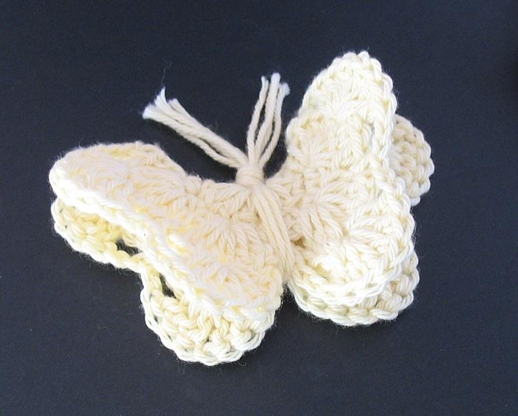 Lively Creamy Butterfly Brooch