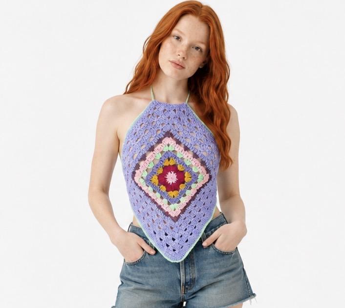 Halter Neck Crochet Top