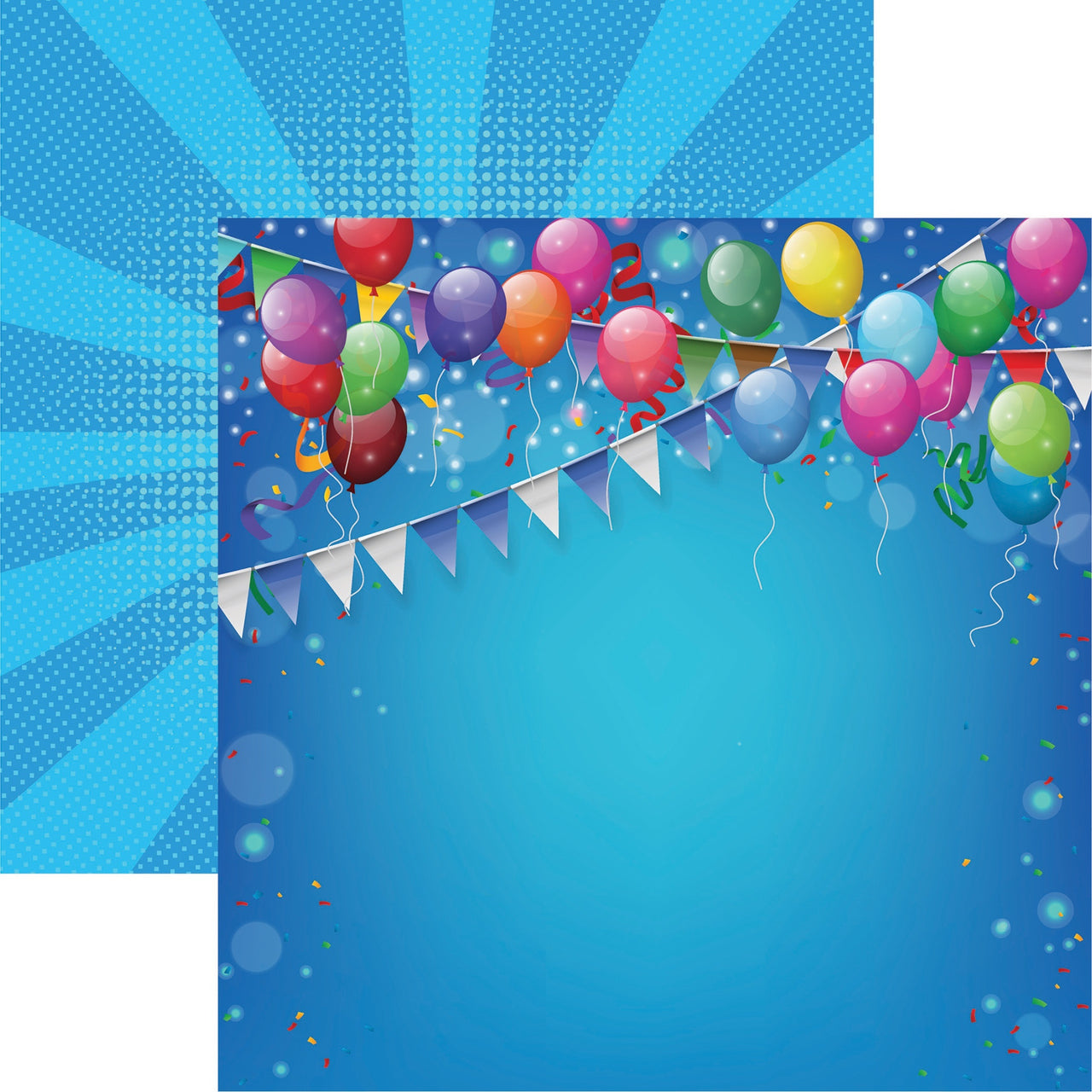 Reminisce Birthday Bash Double-Sided Cardstock 12"X12" 25/Pkg - Birthday Bash