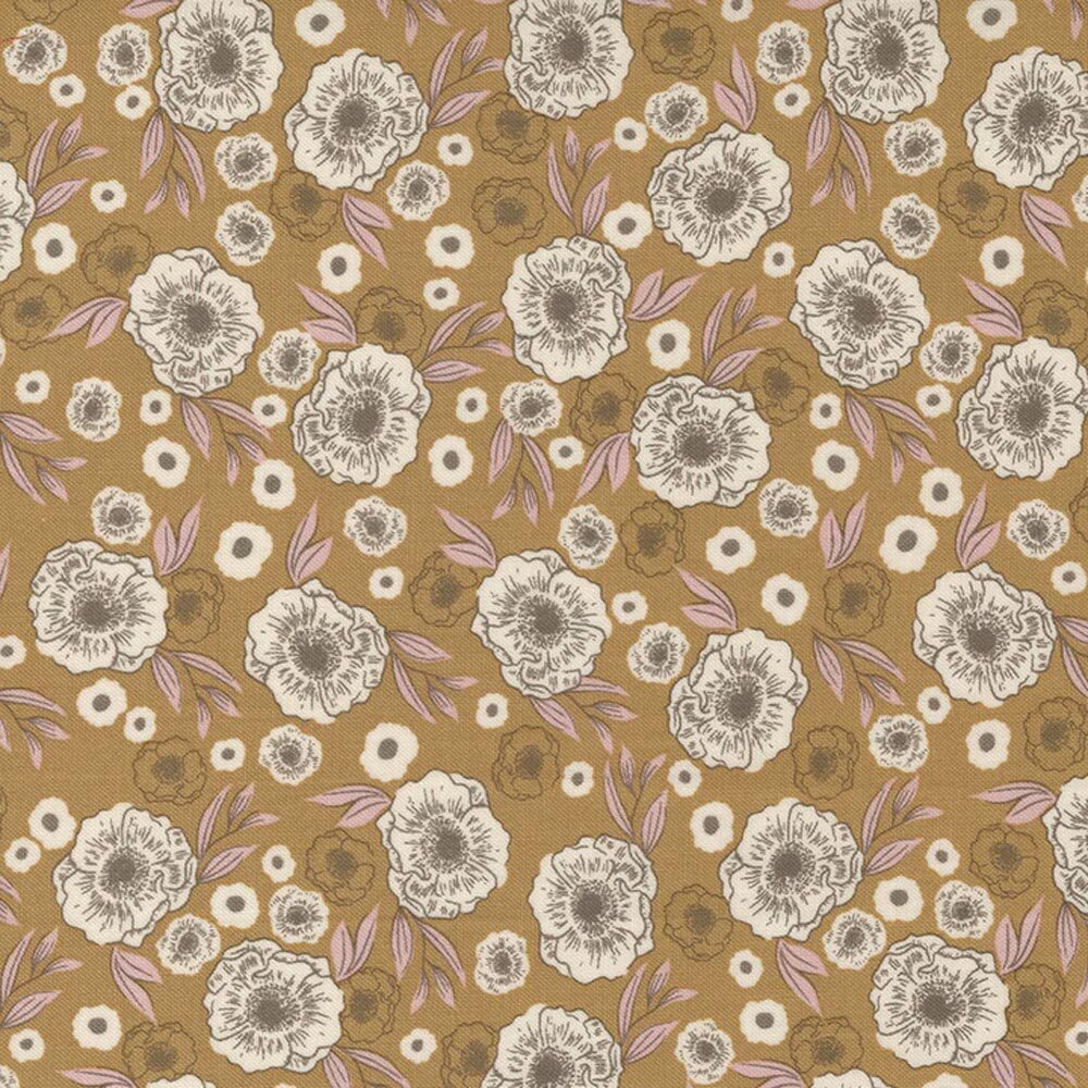 Moda Fabrics Slow Stroll - Golden (45544-16)