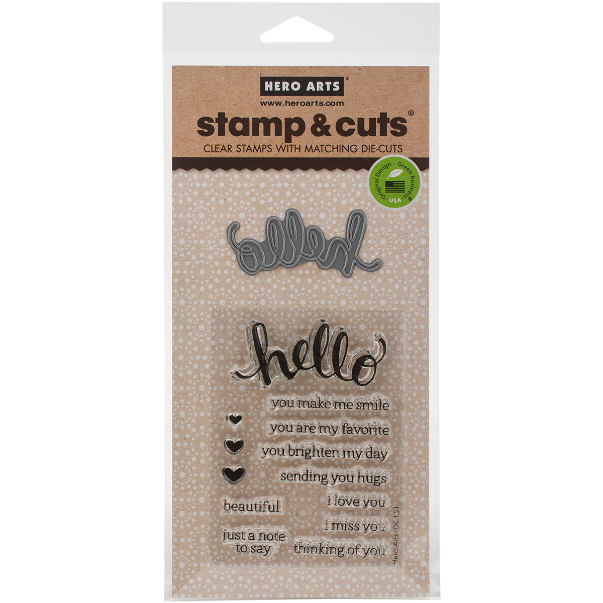 Hero Arts Stamp & Cut - Hello