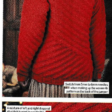 Diagonal Rib Jumper
