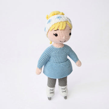 Imogen the Ice Skater Amigurumi Doll