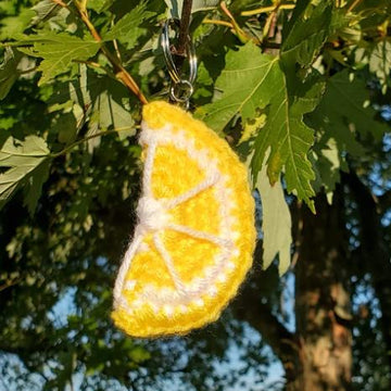 Crochet Fruit Slice Keychain Pattern