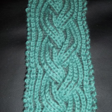 Reversible Braided Cable Scarf