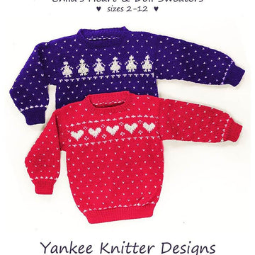 #02 Heart & Doll Child's Sweaters