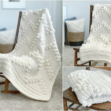 The Chevron Bobble Blanket 062