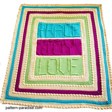Peace, Joy & Love Throw