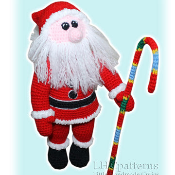 Santa Claus Crochet Pattern, Father Christmas Crochet Pattern, Doll Crochet Pattern, Amigurimi Santa Claus