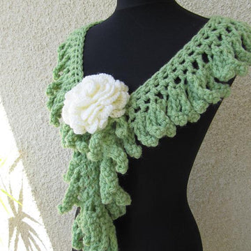 Crochet Scarf "Chunky Fringe"