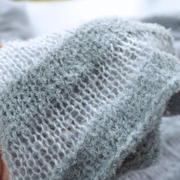Mohair Fuzzy sweater Sentro knitting machine
