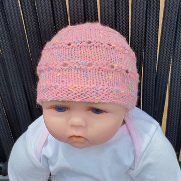 Cindy - babies eyelet stitch hat