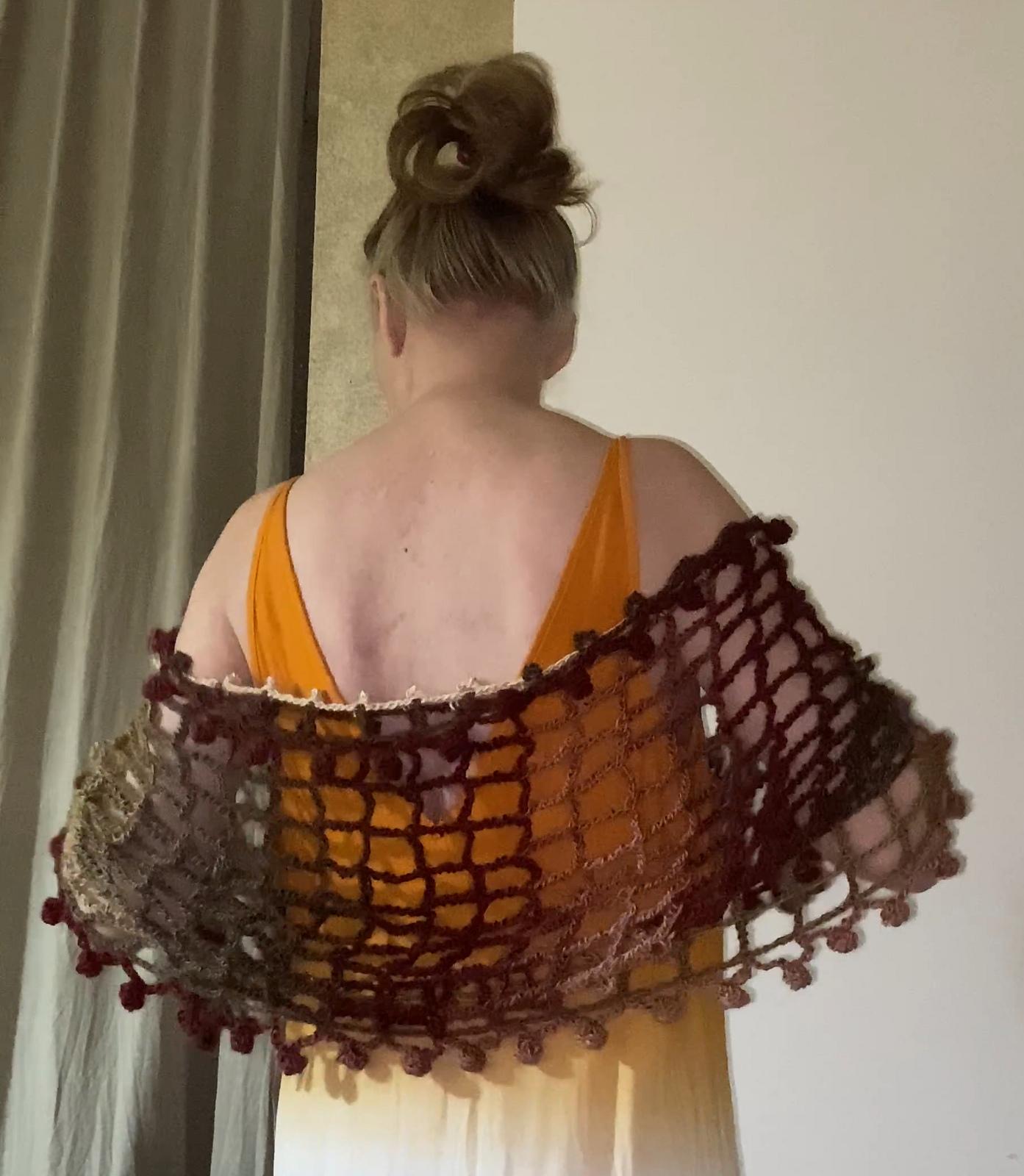Autumn Horizon Crochet Wrap