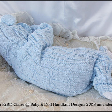 Bunny/Teddy All-in-one 17-24” doll/newborn/0-3m baby