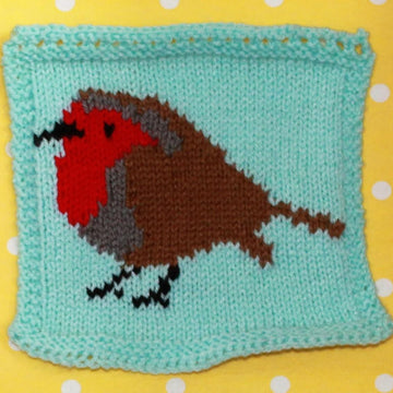 Garden Birds Intarsia Squares
