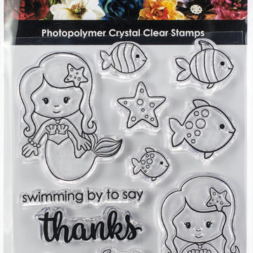 Paper Rose Clear Stamps - Mermaid Magic