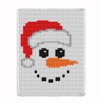 Christmas Snow man Chunky Blanket, Knitting Pattern PDF, Knit Kids Blanket Bulky Jumbo 7 yarn, Santa Claus throw afghan newborn baby toddler