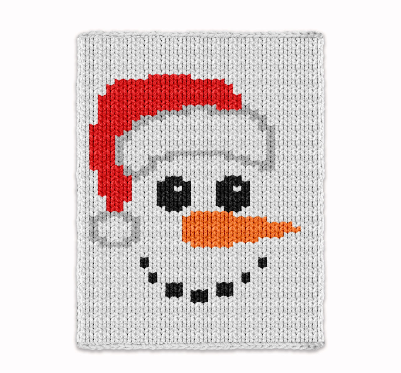 Christmas Snow man Chunky Blanket, Knitting Pattern PDF, Knit Kids Blanket Bulky Jumbo 7 yarn, Santa Claus throw afghan newborn baby toddler