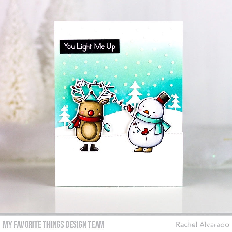My Favorite Things Stencil 4.5"X6" - Snowfall - Vertical
