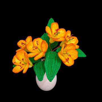 Crochet Rododentron flowers