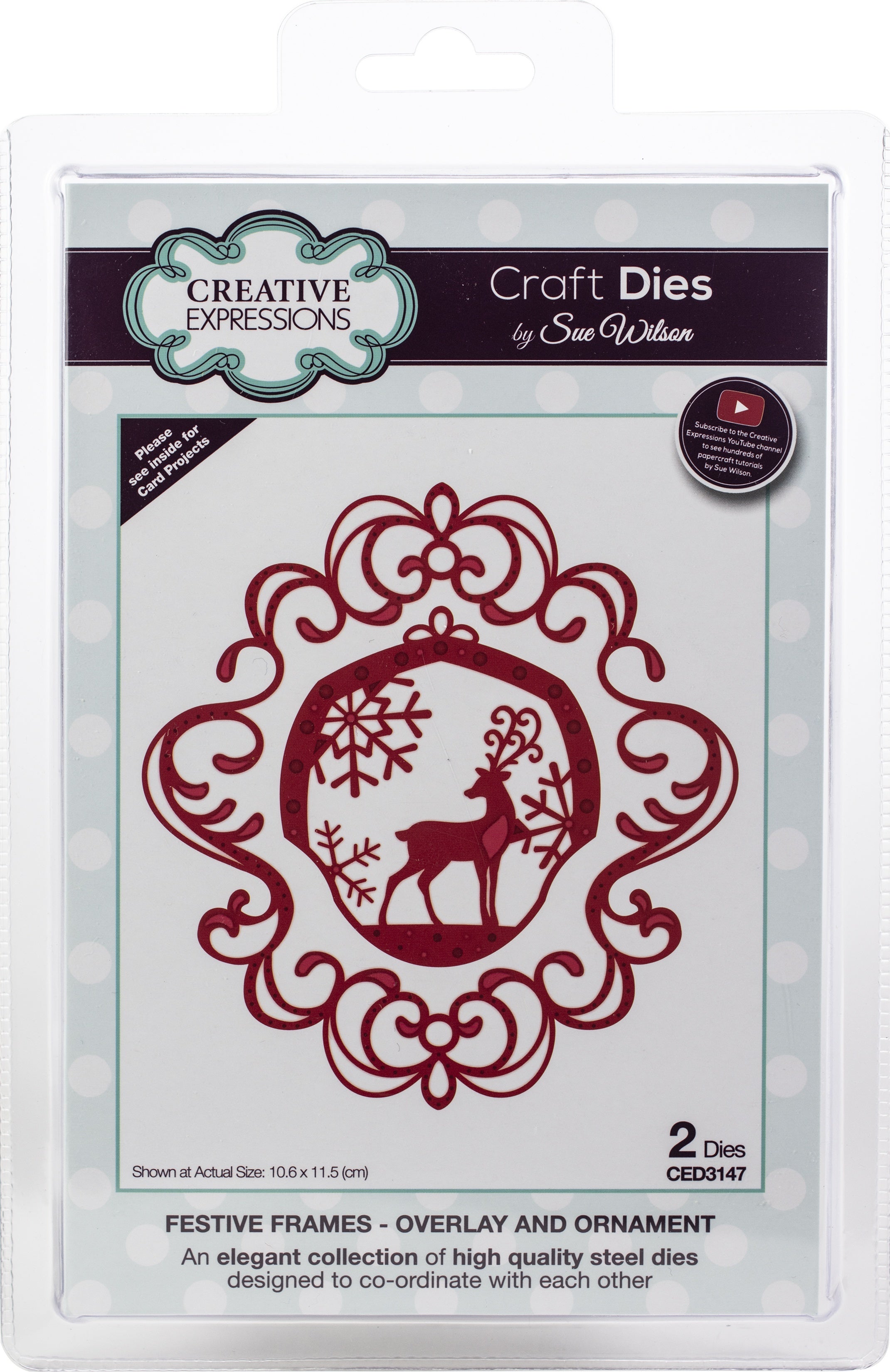 Creative Expressions Festive Craft Dies By Sue Wilson - Overlay & Ornament