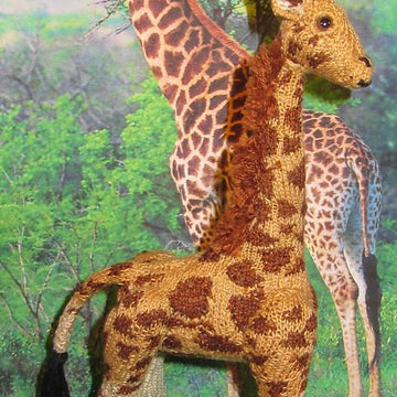 Georgie The Baby Giraffe Amigurumi Microknit Toy