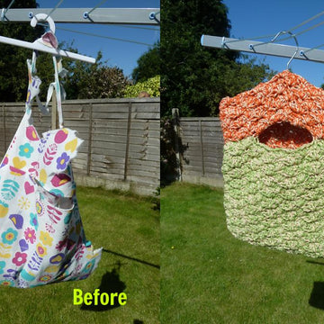 Double Cotton Peg Bag