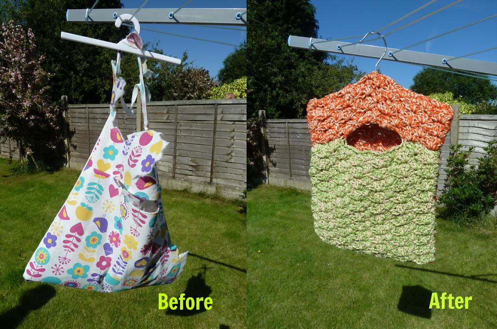 Double Cotton Peg Bag