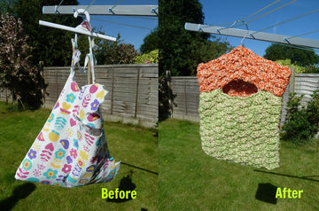 Double Cotton Peg Bag