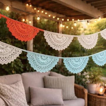 Crochet Boho Garland Bunting