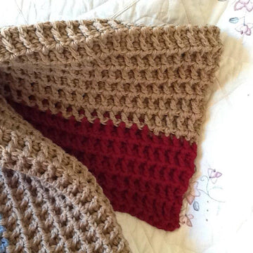 Crocheted Textured Throw