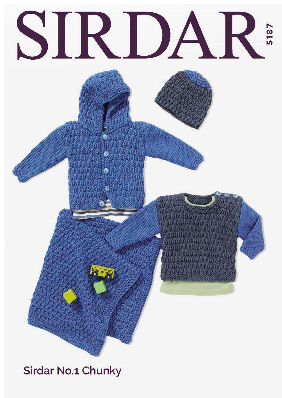 Jacket & Accessories in Sirdar No.1 Chunky  - 5187 - Downloadable PDF