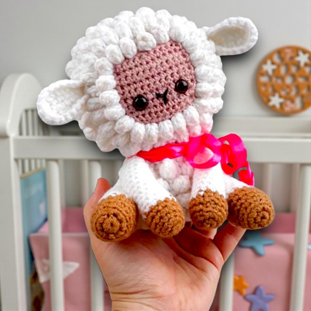 Crochet Lamb Amigurumi pattern, Sheep plushie farm animals (PDF file)