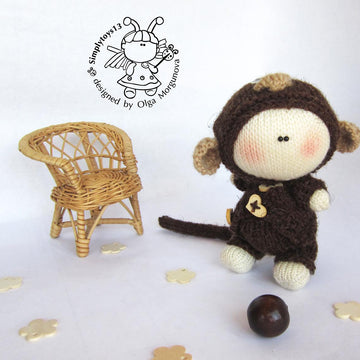 Pebble doll  Monkey
