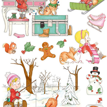 Ciao Bella Rice Paper Sheet A4 5/Pkg - Zoe & Ziggy