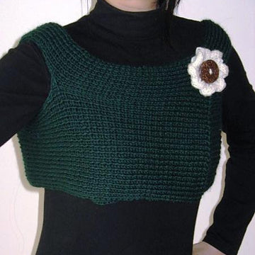 Twist Daisy Flower Scarf and Shrug