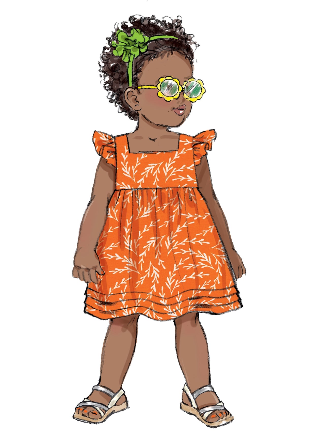 Butterick Toddlers' Dress B6885 - Paper Pattern, Size 1/2-1-2-3-4