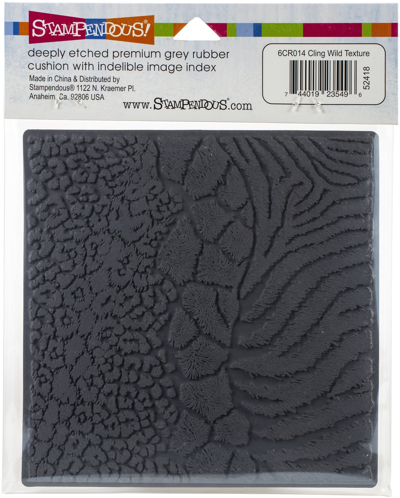 Stampendous Cling Stamps - Wild Texture