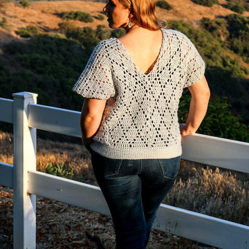 Diamond V Neck Top
