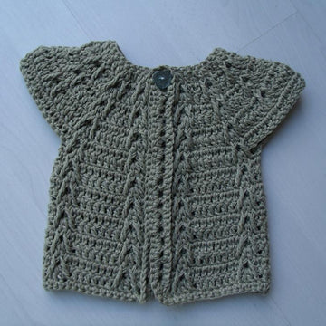 Cardigan or Smock Top with Chevron Design