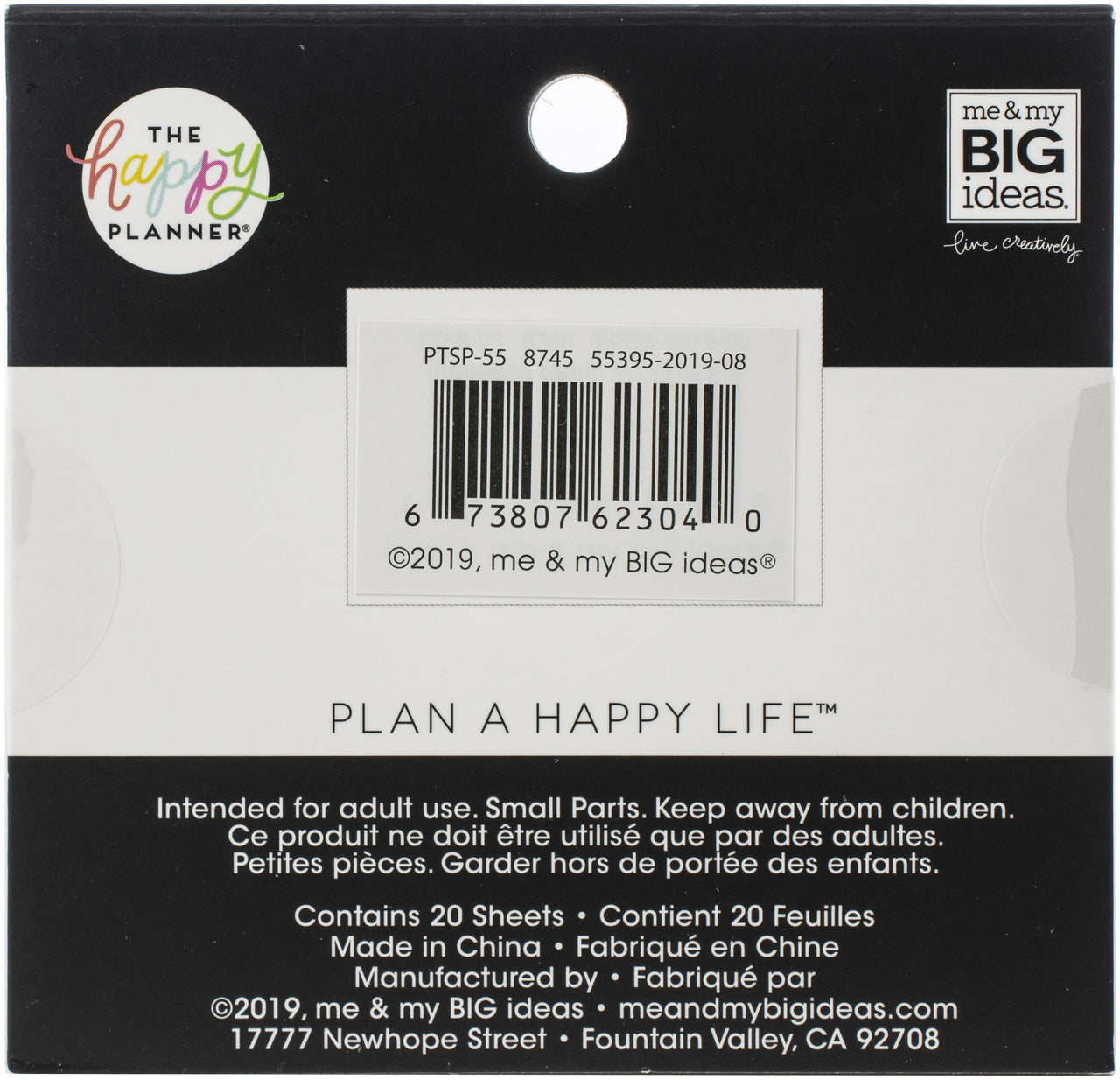 Happy Planner Tiny Sticker Pad - Fitness, 40/Pkg