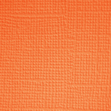Doodlebug Textured Cardstock 12"X12" 25/Pkg - Mandarin