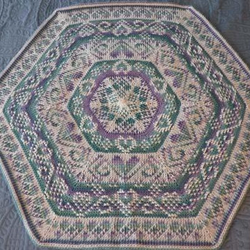 Heartstrings Wedding or Baby Blanket TITR (Tunisian in the Round